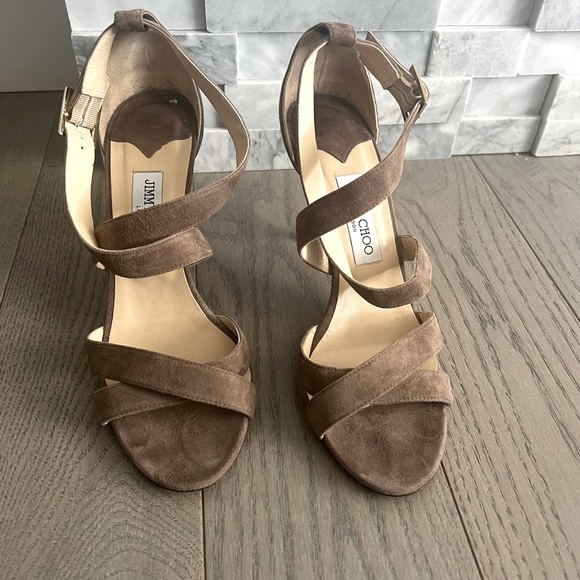 Jimmy Choo suede heels, like new - Picture 2 of 5
